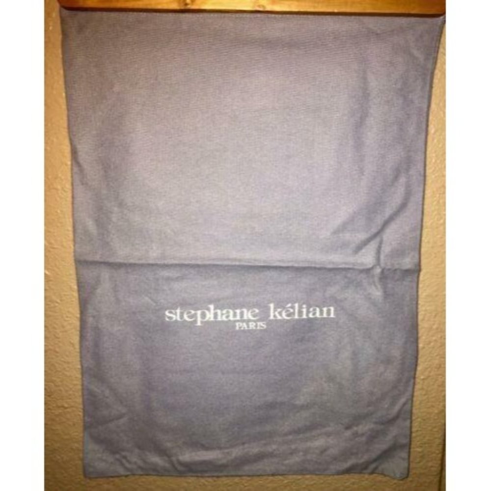 Stephane Kelian Paris Gray Purse Handbag Shoes Sleeper Pouch Dust Bag 11"X 15.5"